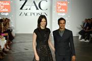 Zac Posen on the runway