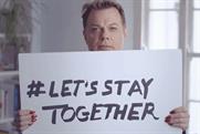 Eddie Izzard: takes part in the Let's Stay Together campaign by MT Rainey