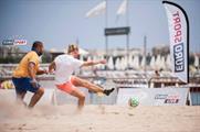 Eurosport will host an international football match on the beach 