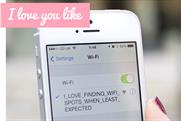 Evian: embraces Valentine's Day