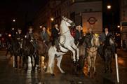 The Magnificent Seven cowboys have been seen around London 