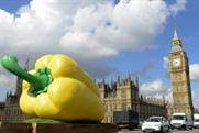 A giant pepper takes a tour in Morrisons' PR stunt