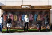 The Nākd edible billboard in Westfield Shepherd's Bush
