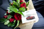 Infiniti Q60 surprises customers with roses on Valentine's Day