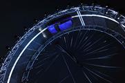 The car was driven 360 degrees around a loop in Frankfurt