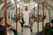 Jesus impersonator Kevin Lee Light: rides the Tube in London