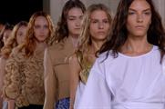 Jonathan Saunders on the SS15 catwalk (British Fashion Council)