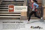 Leafly: runs ad in the New York Times