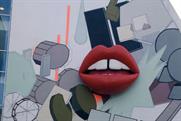 Sonos creates large 3D lips mural in Shoreditch
