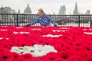 Cath Kidston created a flowering field on London's Southbank
