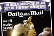 Daily Mail: joins other national newspapers in celebrating Andy Murray's win