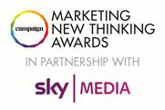 Sky Media named headline partner of Marketing New Thinking Awards 2017 as deadline extends to 22 June