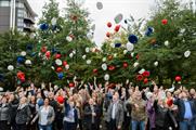 A total of 110 millionaires gathered at Bernie Spain Gardens