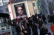 “Look at me. We can stop it.” As passers-by looked at the ad, rather than walking by, pioneering gaze recognition technology made the bruises on the woman’s face disappear. 
