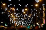 The Christmas lights for 2015 have been inspired by falling snowflakes