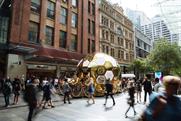 Pandora creates gold beehive experience to launch new collection in Sydney