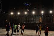 Pepsi Max drone football