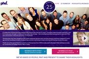 PHD: agency marks its 25th year with anniversary microsite