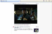 Video advertising streamed into Facebook newsfeeds