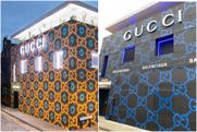 Gucci: exterior of the building has entered its second phase