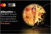 Mastercard: students' creations will appear in idents will on ITV and out of home around The O2 during Brit Awards