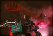Papa John's projects bat signal for free chicken wings