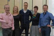 Unlimited Group: (left to right) Matt Hardy, Beth Pope, Peter Brown, Merry Scott Jones (client services director), Ian Bates