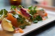 Rabot 1745's menu features cured salmon with cocoa gin jelly