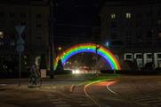 Why Ben & Jerry's created a water-light rainbow hologram in Poland