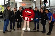 Red makes an appearance at the Tweetshop activations
