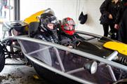 Attendees could take to the circuit in well known supercars