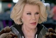 Joan Rivers: pictured in a TV commercial for SK Energy by Pure Growth Partners