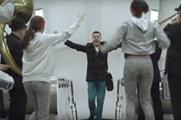 Commuters were cheered on as they climbed the stairs at Chancery Lane (YouTube/Warner Bros UK)