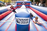The Fan Zone featured simulators and a traditional Haka performance