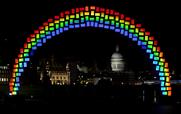 Samsung built its rainbow using 150 Galaxy Tab S tablets