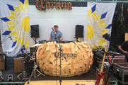 The party at London's Dalston Roof Park last night