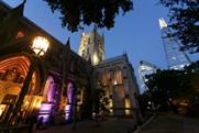 The party was held at Southwark Cathedral