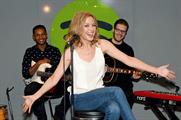 Cool brand offices: popstar Kylie Minogue at a Spotify gig