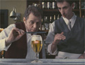 La Lecon: the old bartender schools his willing cohort