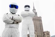 The Stig personally unveiled his effigy in Warsaw