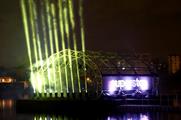 Marshmellow Lazer Feast created a lightshow