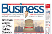 New look: The Daily Telegraph's new full colour business section
