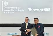 Tencent signs govt deal to open pathway to China for UK's creative industries