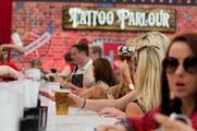 Guests could grab a pint of lager or beer-based cocktail from the bar