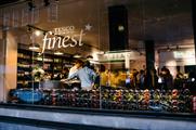 Tesco is showcasing its Finest range of wine at a pop-up bar on Wardour Street, Soho