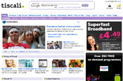 Tiscali kicks off revamp with new homepage