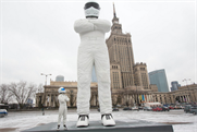 Giant Top Gear effigy of The Stig erected in Warsaw publicity stunt