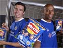 Cheese & chive: features Leicester City logo and players
