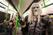 The whitewalker rode the tube and explored the city (Joe Pepler/Rex Features)