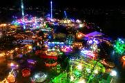 The event's Big Wheel provides views across the Hyde Park site